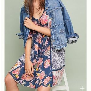 Anthro Lilka  Patchwork Trapeze swing SZ S